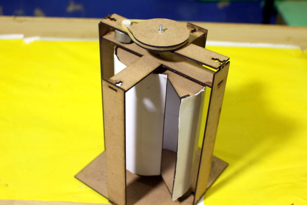 vertical axis wind turbine top view