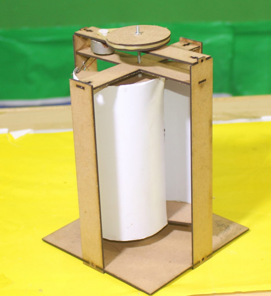 vertical axis wind turbine side view