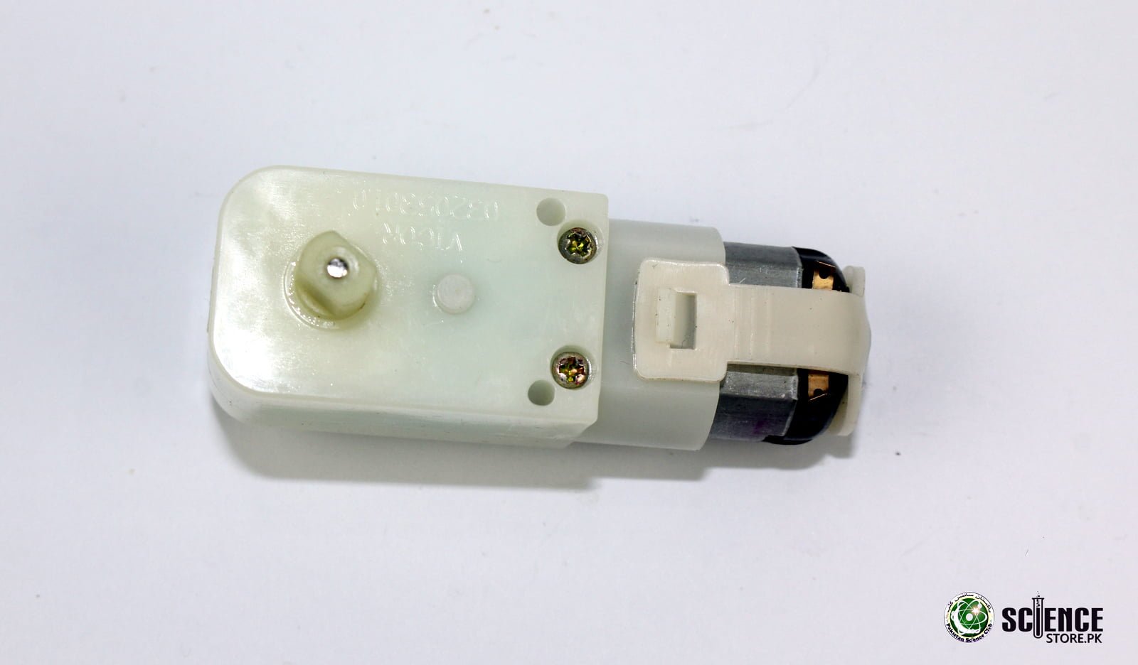 White Gear Motor for Science Projects