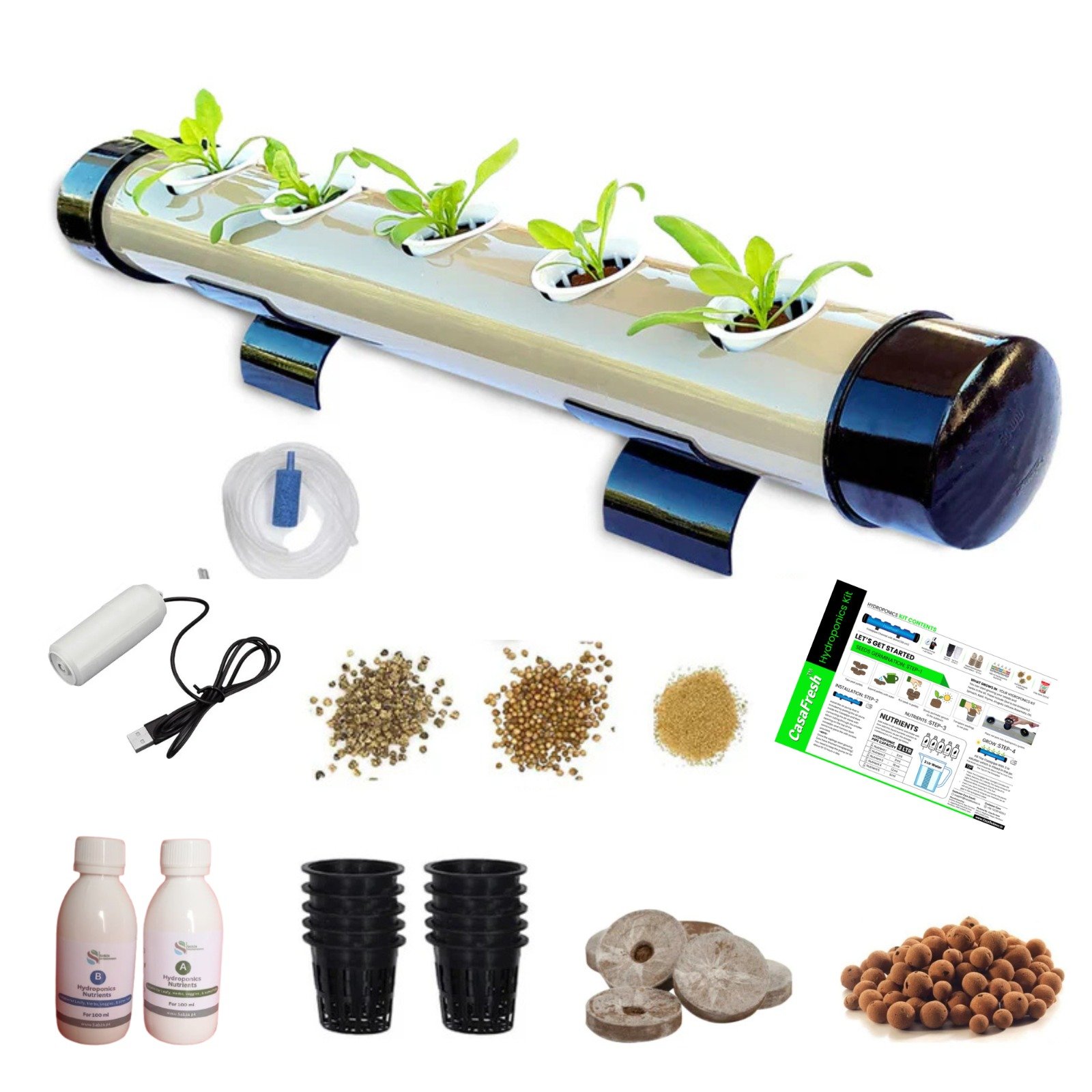 Sabza Hydroponics Kit for Home – 5 Plant DIY System