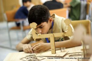 Seesaw-Powered Water Pump made by camppers in Islamabad STEM camp 4.0