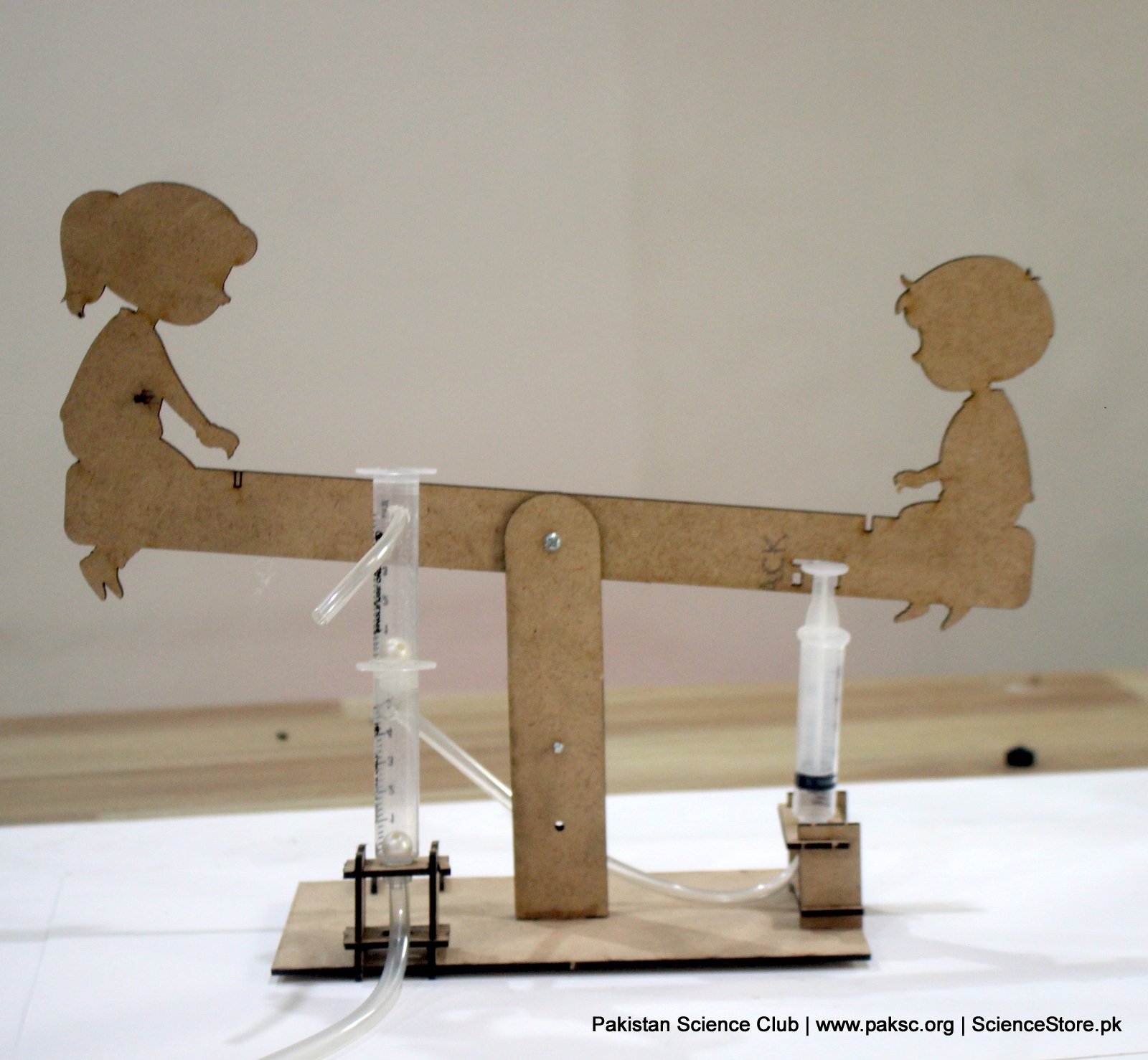 The Seesaw-Powered Water Pump transforms the up-and-down motion of a seesaw