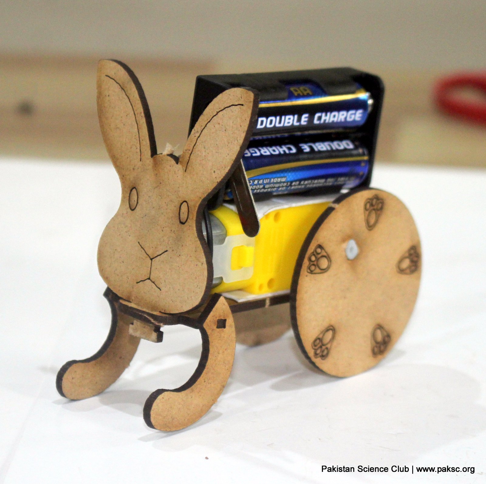 DIY Bunny Bot Kit – Battery-Powered Hopping Robot for Kids STEM Learning
