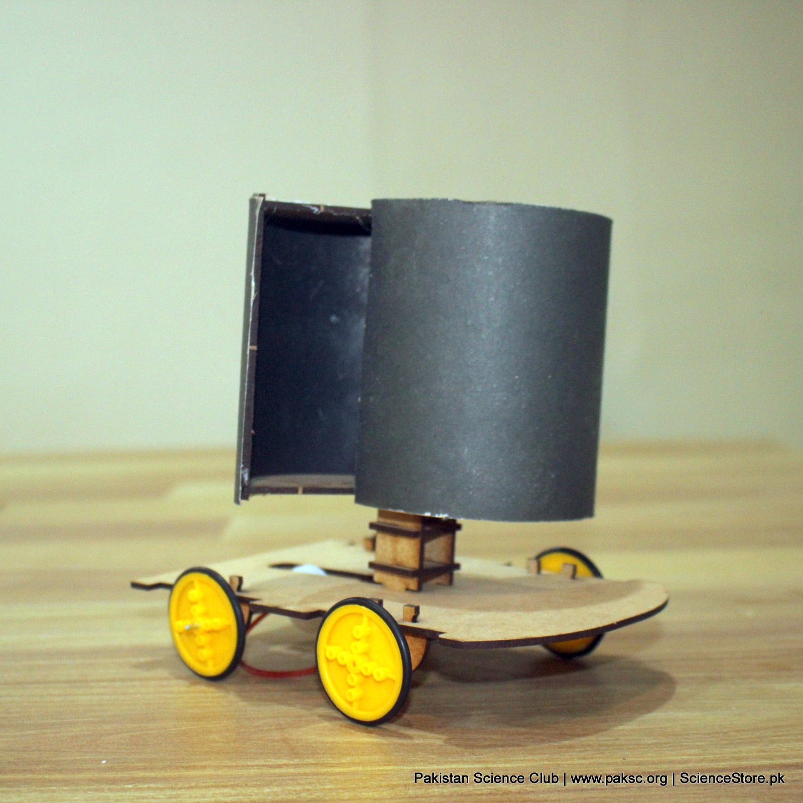 Made in Pakistan wind-powered car STEM kit – science fair project idea
