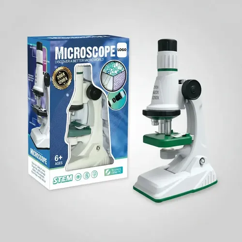 Microscope kit for kids 1200x portable science experiment set