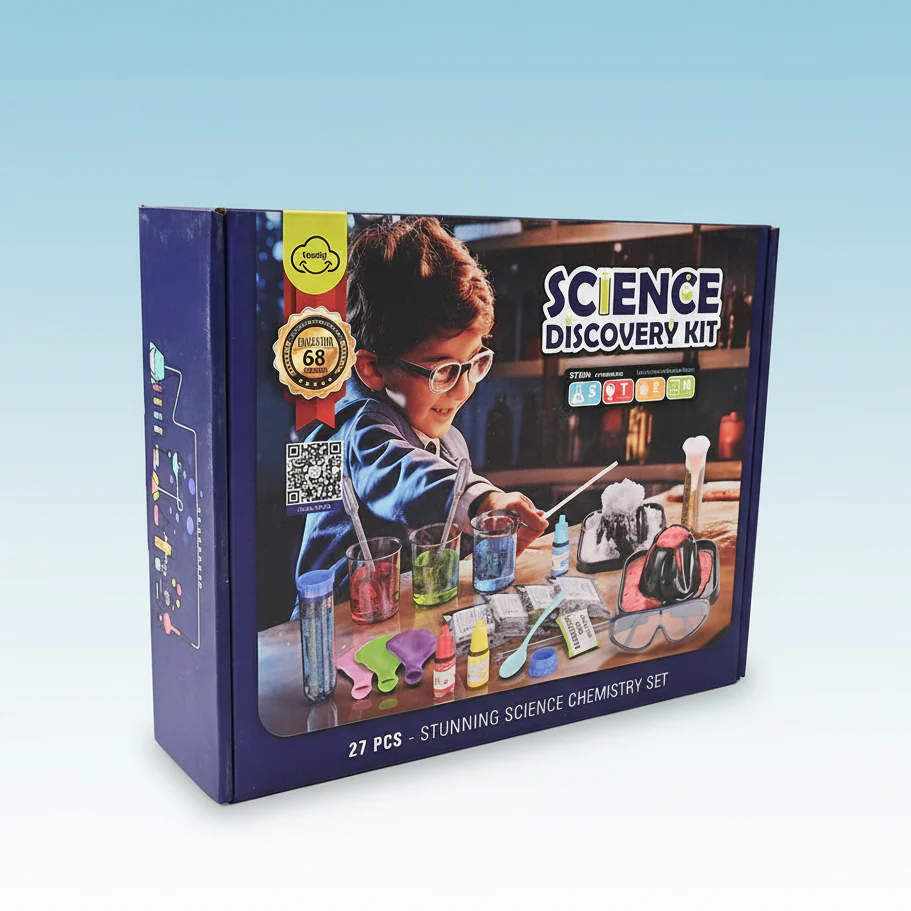 Science Discovery Kit for Kids 27 piece STEM chemistry experiment set